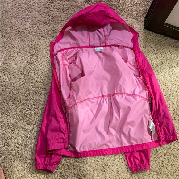 Girl’s Columbia Windbreaker Jacket Coat - Picture 3 of 4